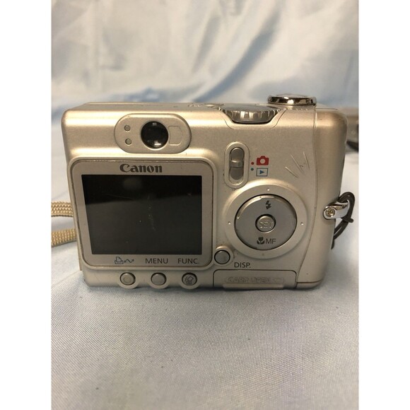 Canon PowerShot A520 4.0MP Digital Camera Silver Camera For Parts No Returns - Picture 2 of 2
